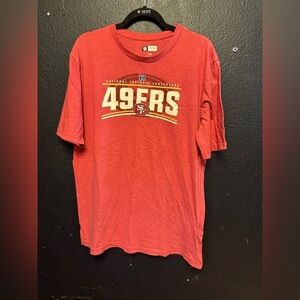 NFL 49ers Red Short Sleeve Tee Size Large